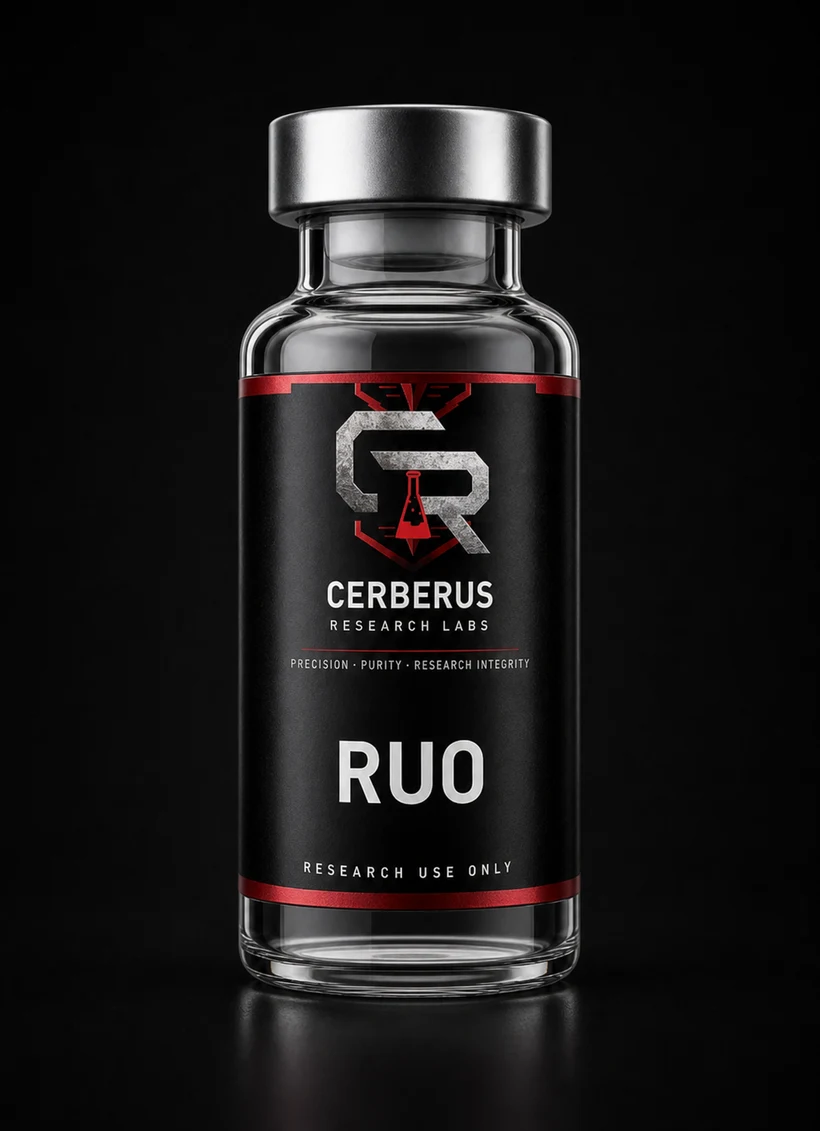 Cerberus Research Labs branded research vial β Research Use Only